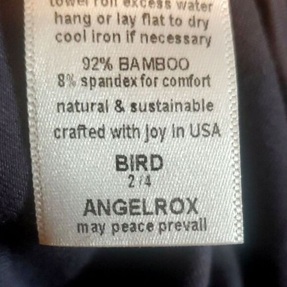 ANGELROX Audrey Dress Bamboo Blend Gray‎ Womens Size Bird 2/4 - Picture 6 of 7